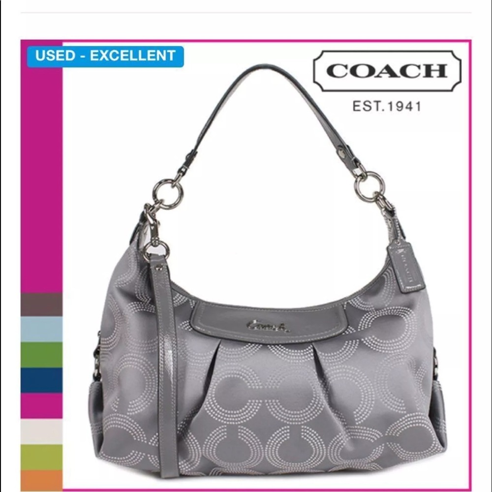 Rare Coach Ashley Dotted Opt Art Bag