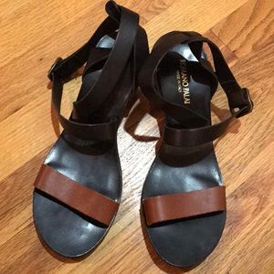 Italian Black Leather Sandals