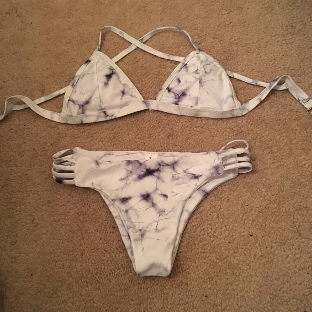 marble bikini set