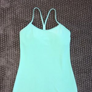 Lululemon Power Y Tank Top Size 4 Sea Water Green