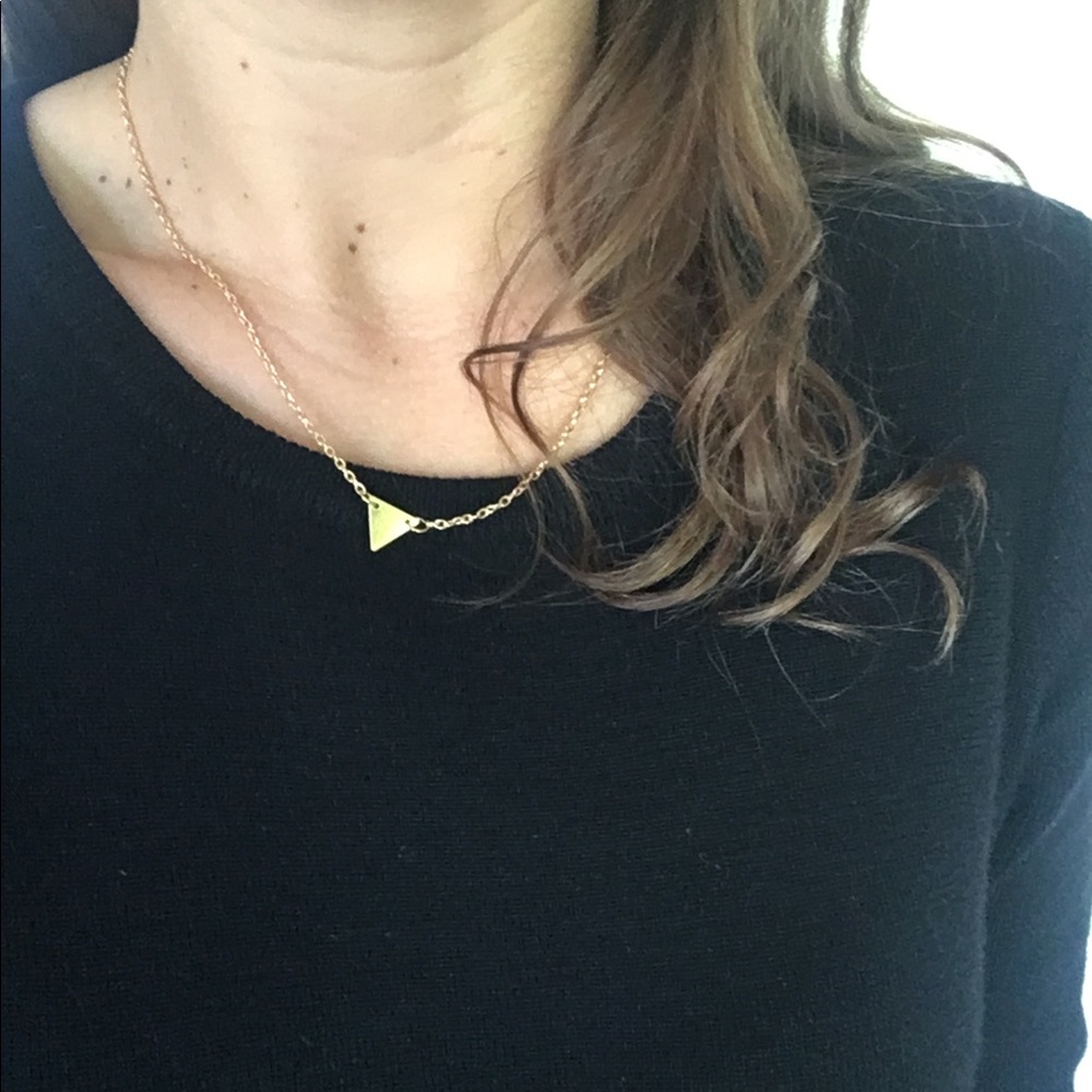 Gold Triangle Necklace