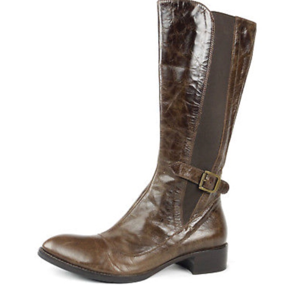 Tentazione Brown Italian Leather Boots.