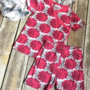 Hanna Andersson Floral 2pc Pajamas