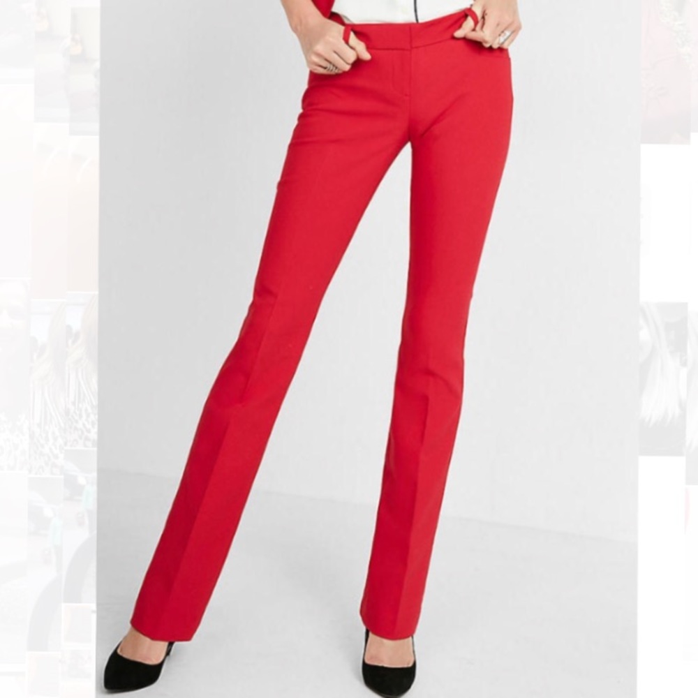 NWT Express Editor Pants- Size 2, Red