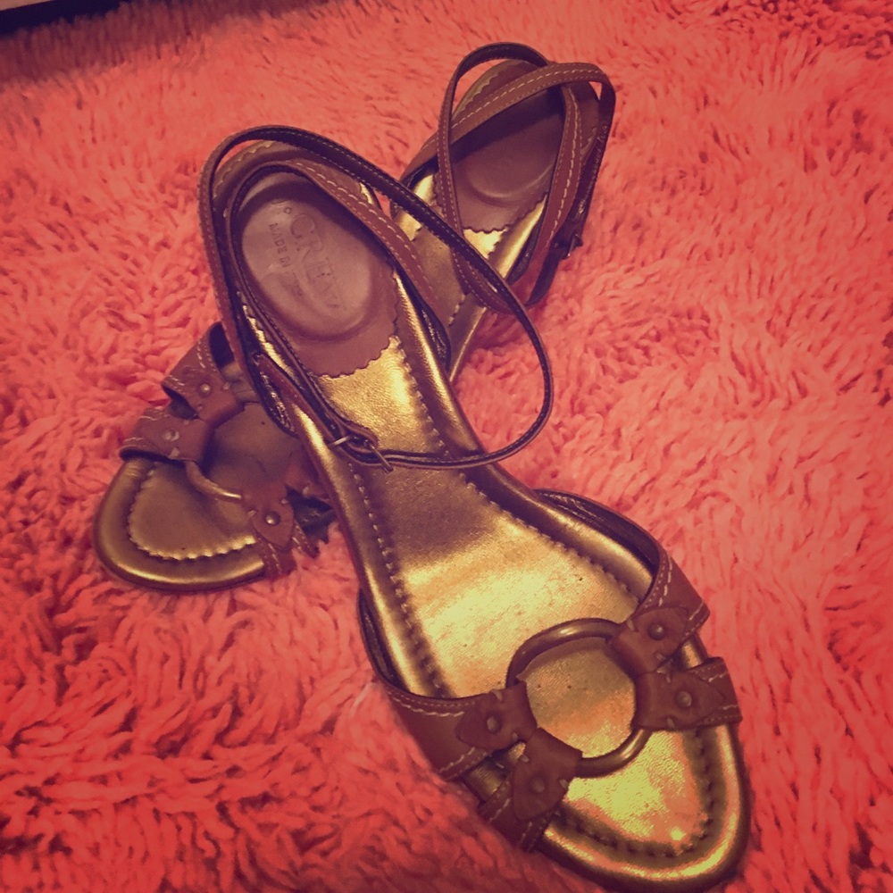 J Crew wedged sandals