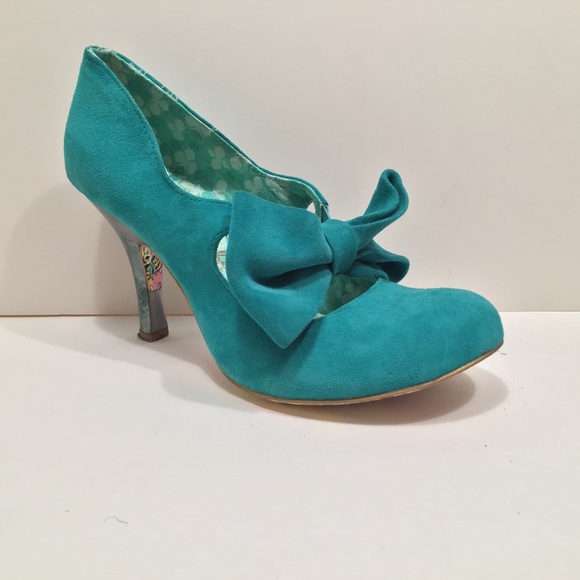 irregular choice turquoise shoes