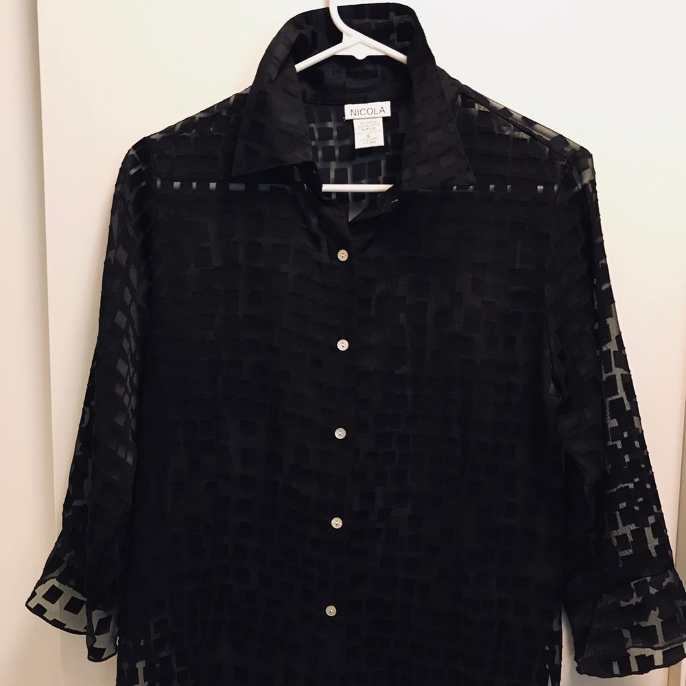 Nicola patterned blouse