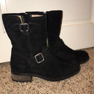 Mid Calf UGG boots with wool lining.