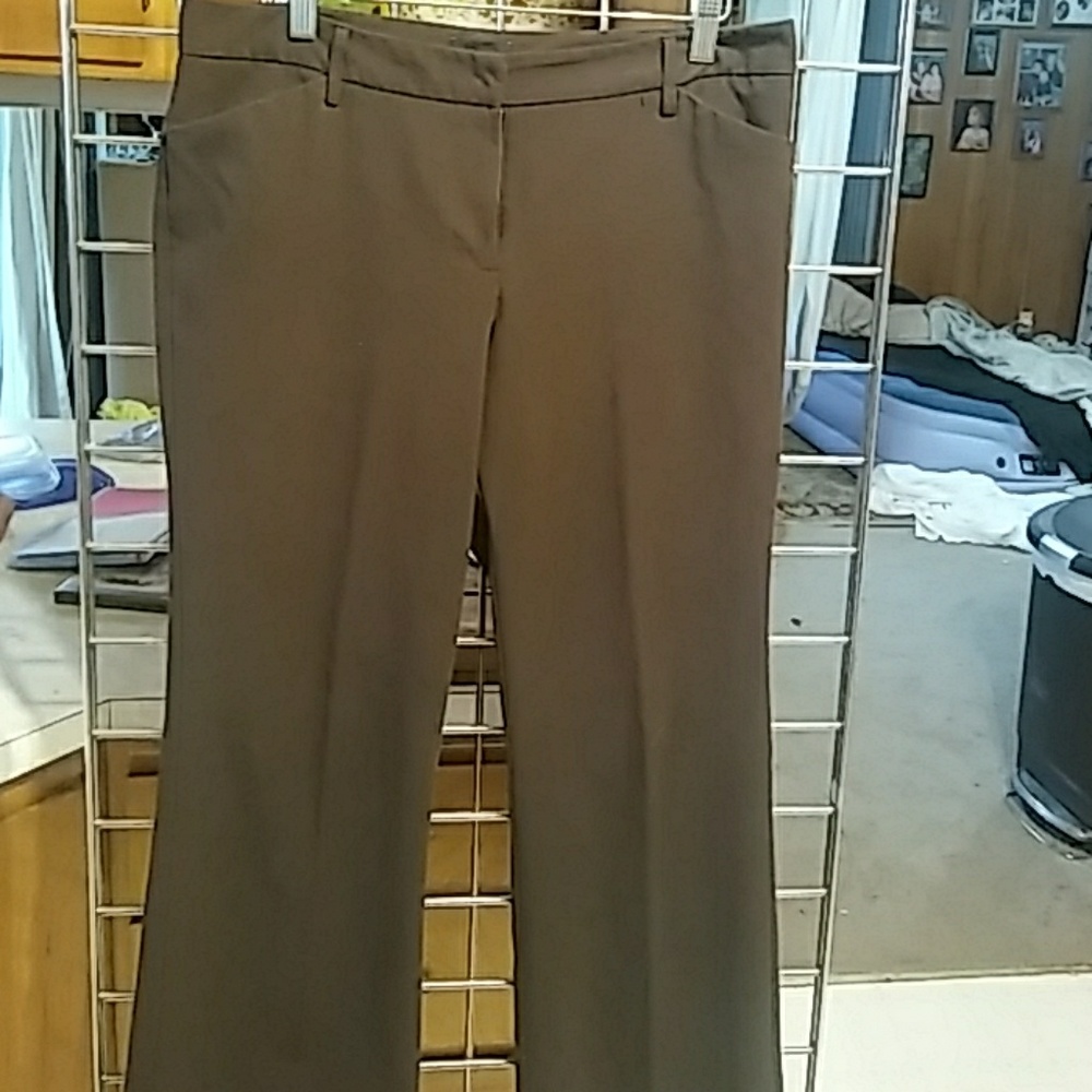Chocolate brown slacks