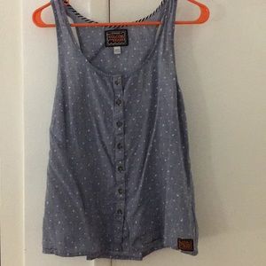 Volcom polka dot tank
