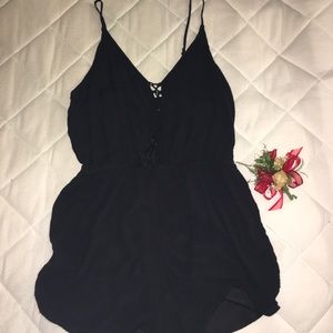 Black Cute Romper