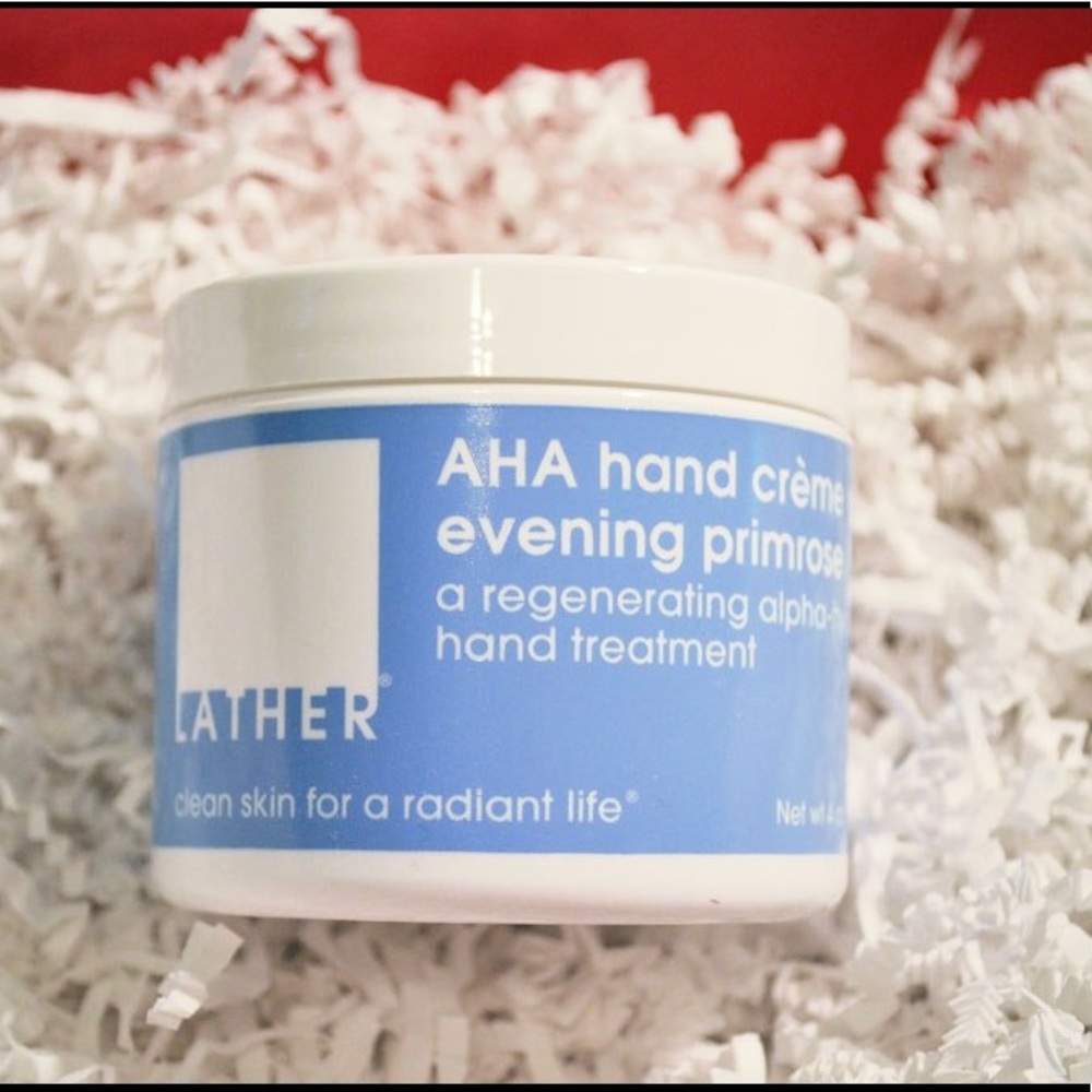 LATHER AHA Hand Crème with Evening Primrose 4oz