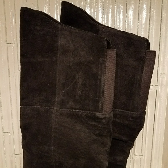 Black Suede Boots - Picture 6 of 7