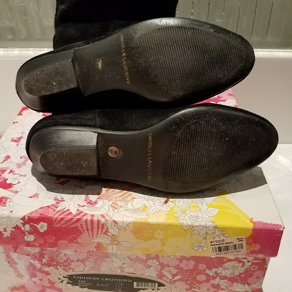 Black Suede Boots - Picture 7 of 7