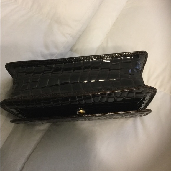 Chocolate Croc Handbag/Clutch - Picture 8 of 8