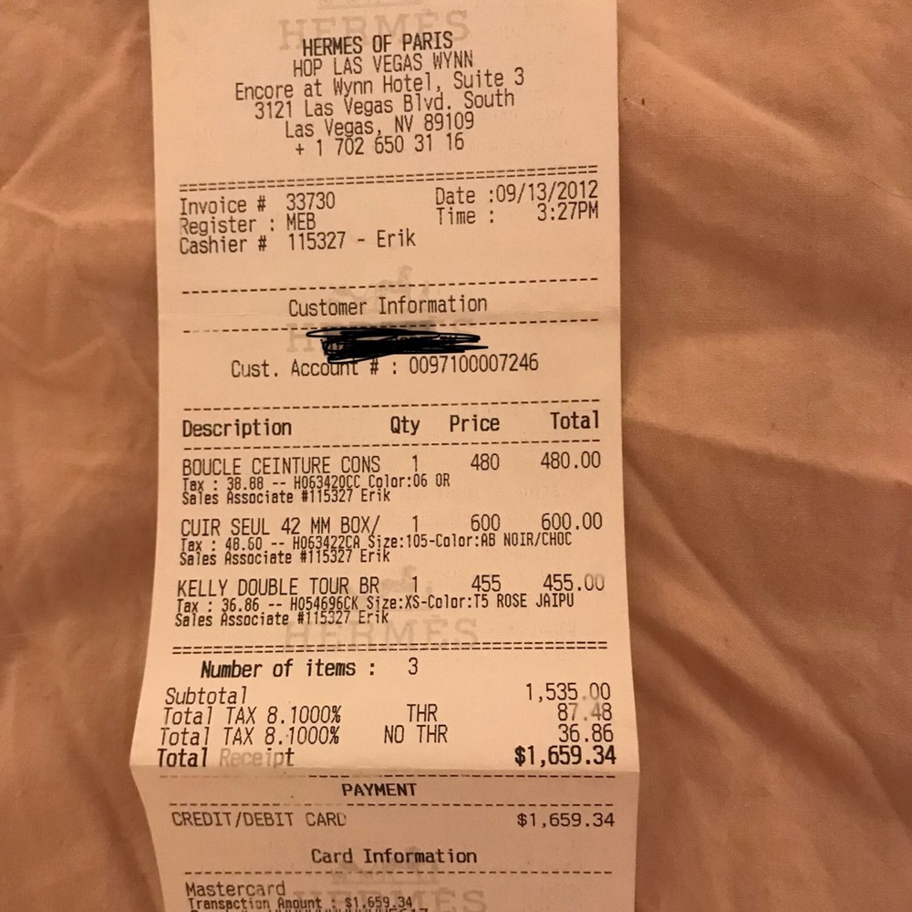 Authentic Hermes Kelly bracelet rose juipur - Picture 4 of 4