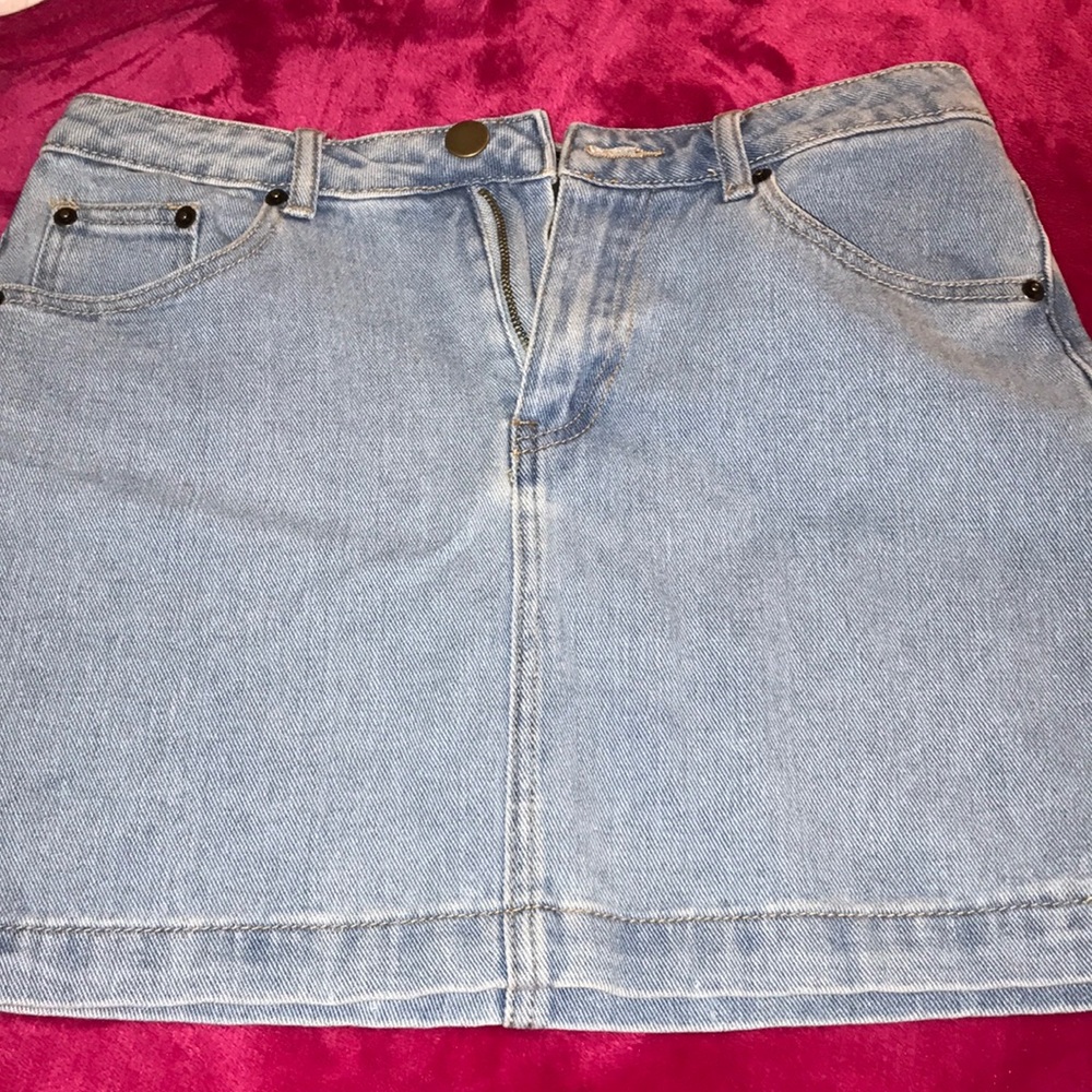 Light Denim mini skirt