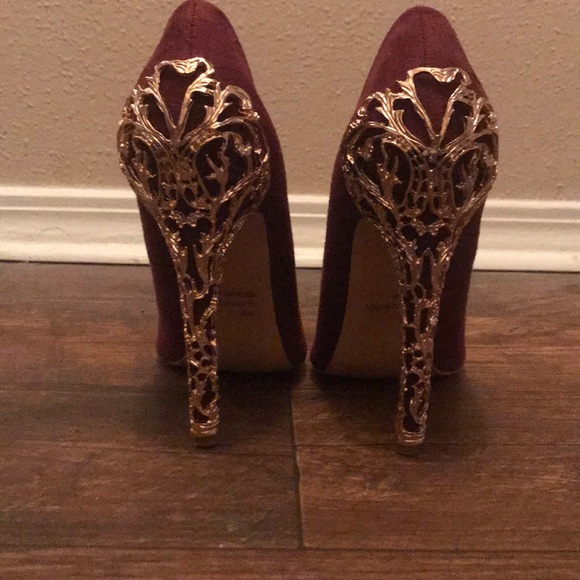 Shoes Super Cute Maroon Heels Poshmark