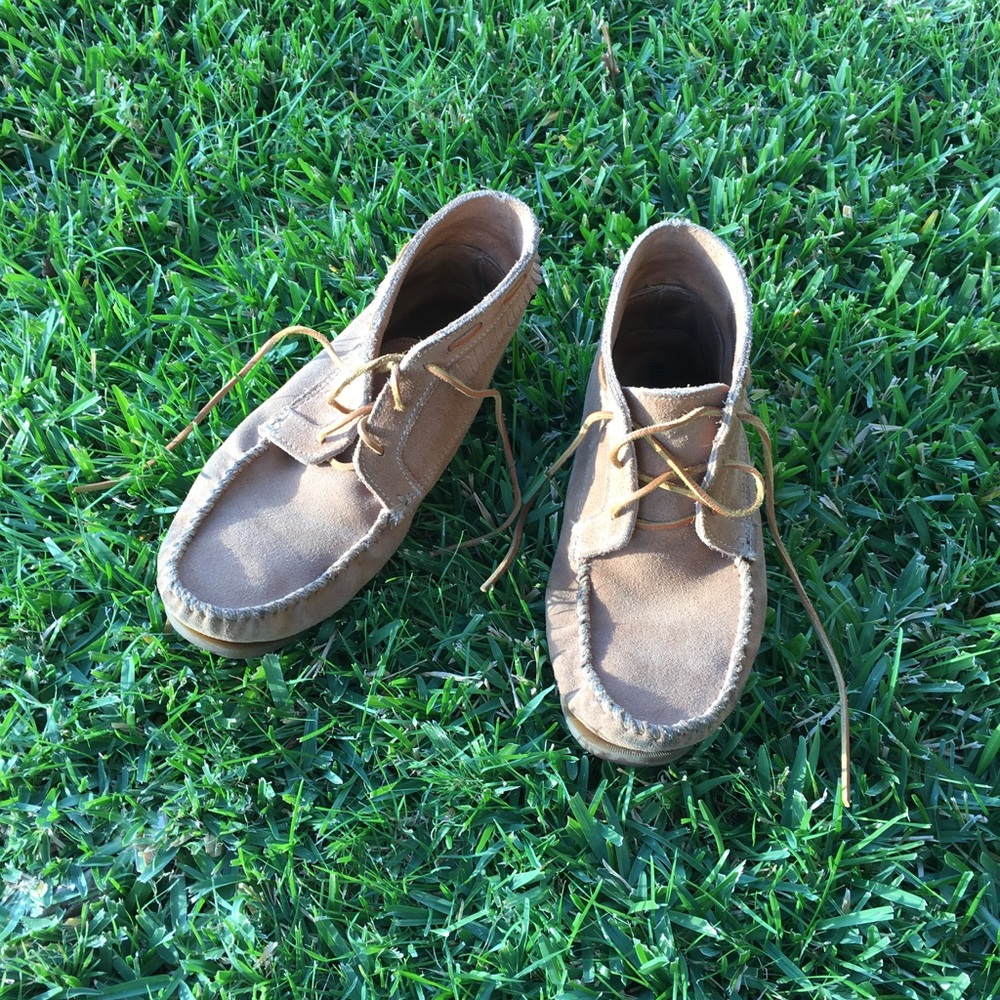 Minnetonka Mens Boots Size 11 Light Brown/ Tan