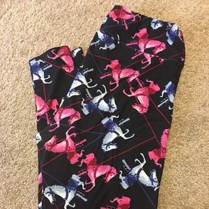 TC Carousel Horses Lularoe Leggings—READ