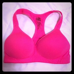 Hot Pink Yoga Sports Bra