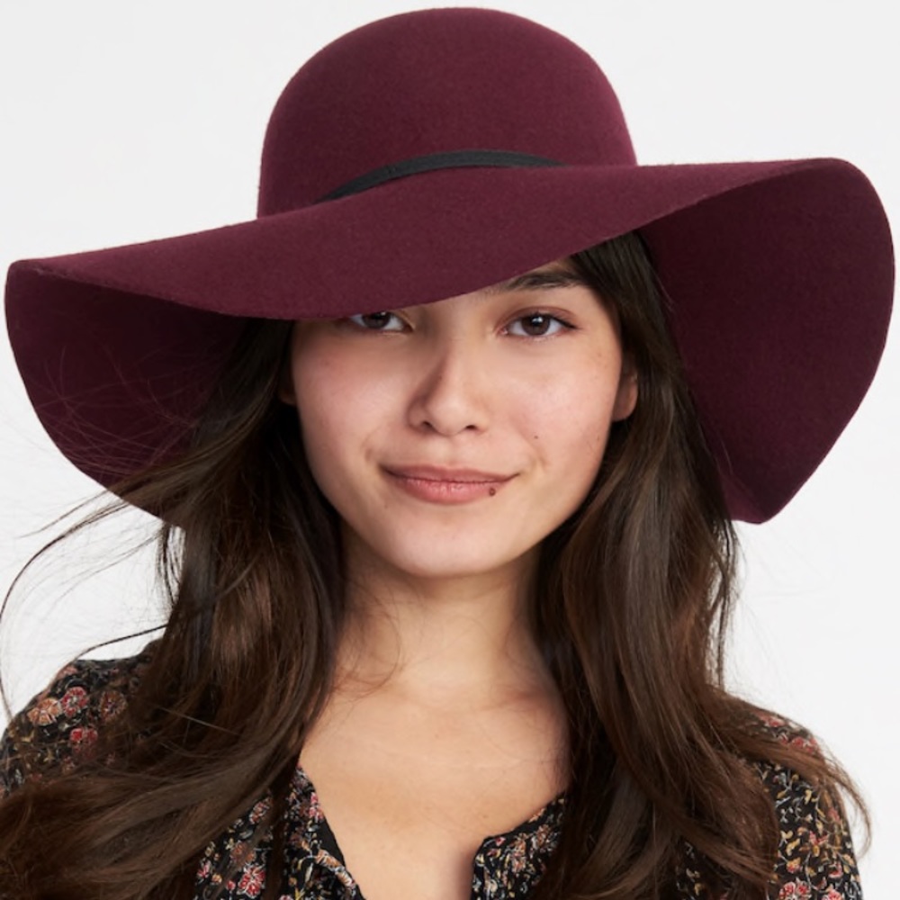 Wine Floppy Hat
