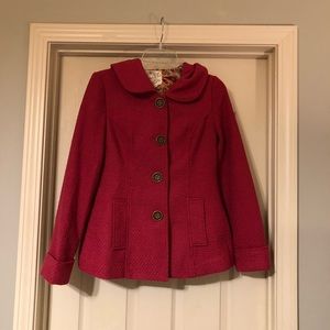 Hot Pink Hooded Coat