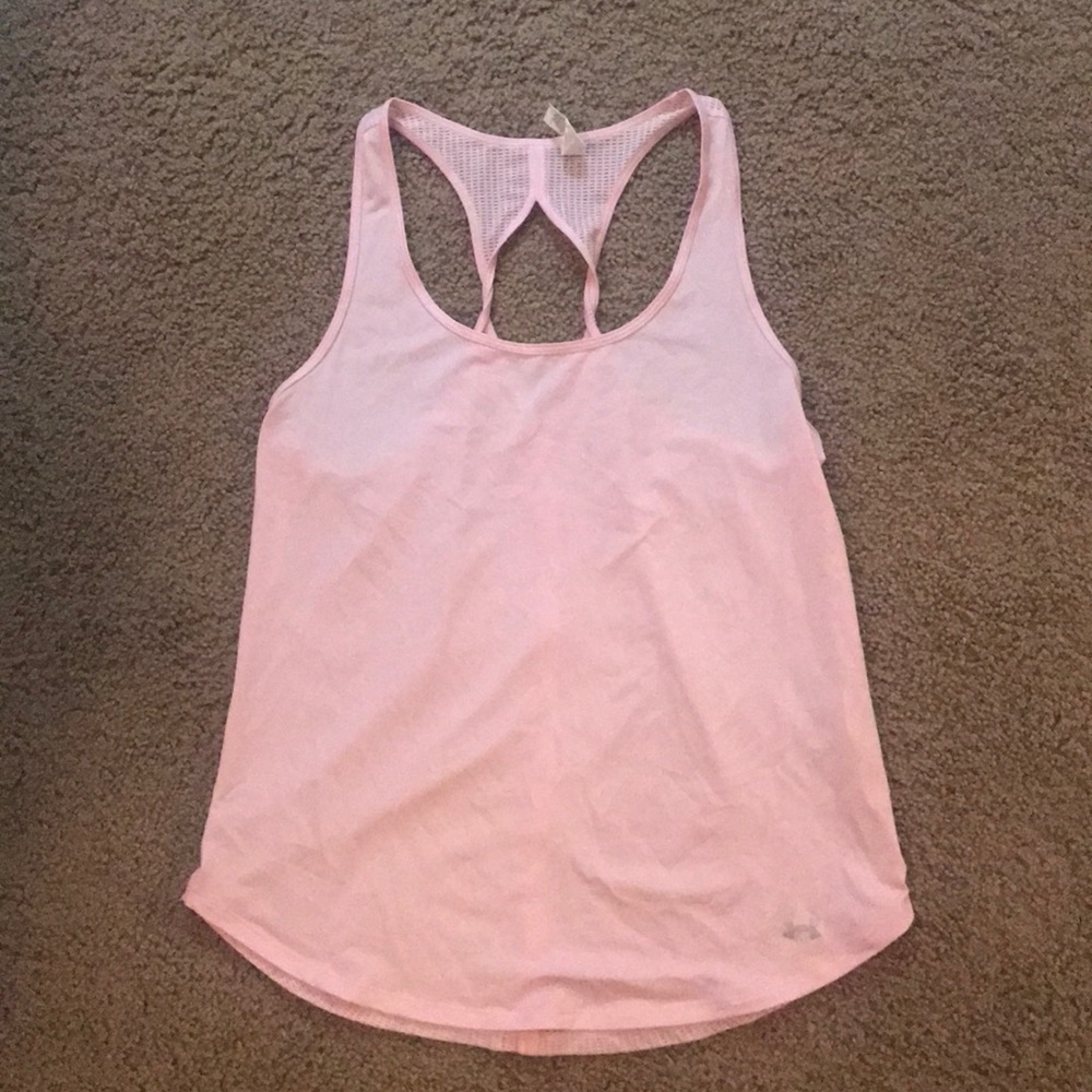 Under Armour pink twisted back tank