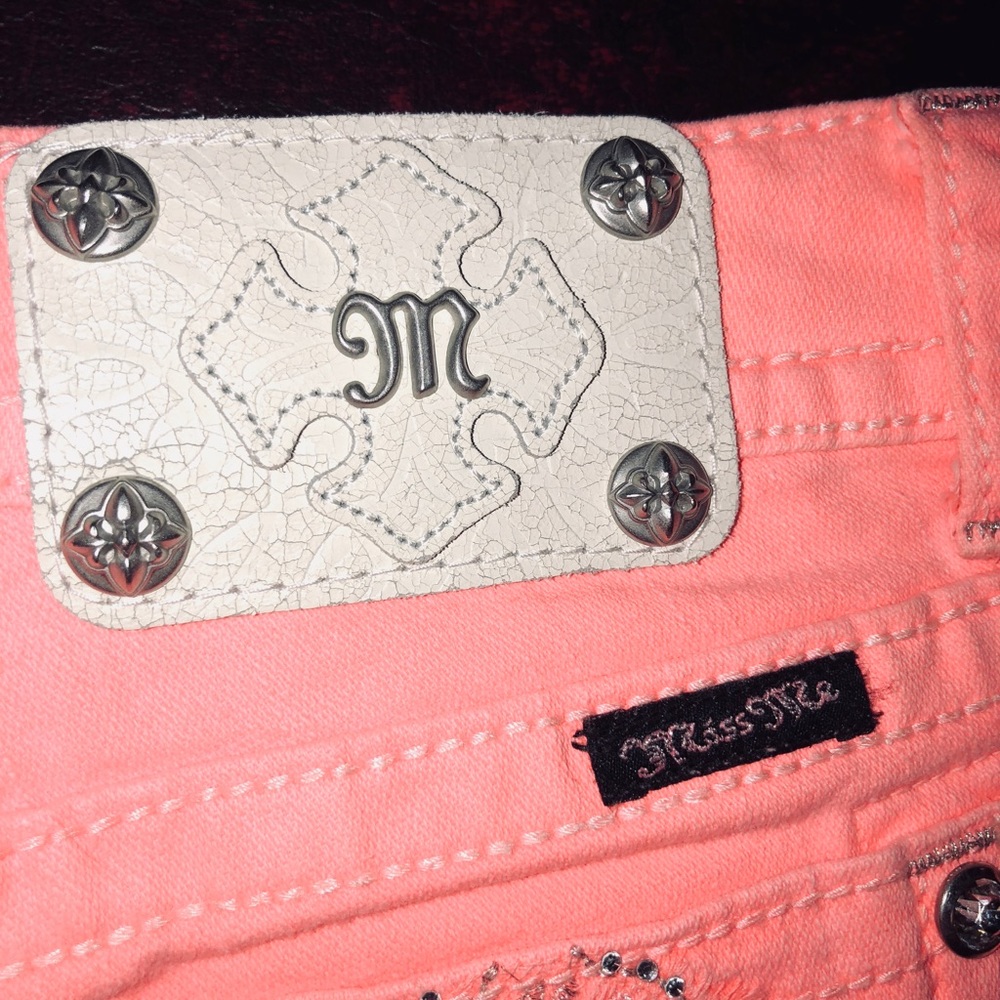 BEAUTIFUL PINK MISS ME JEANS SIZE 25 - Picture 3 of 4