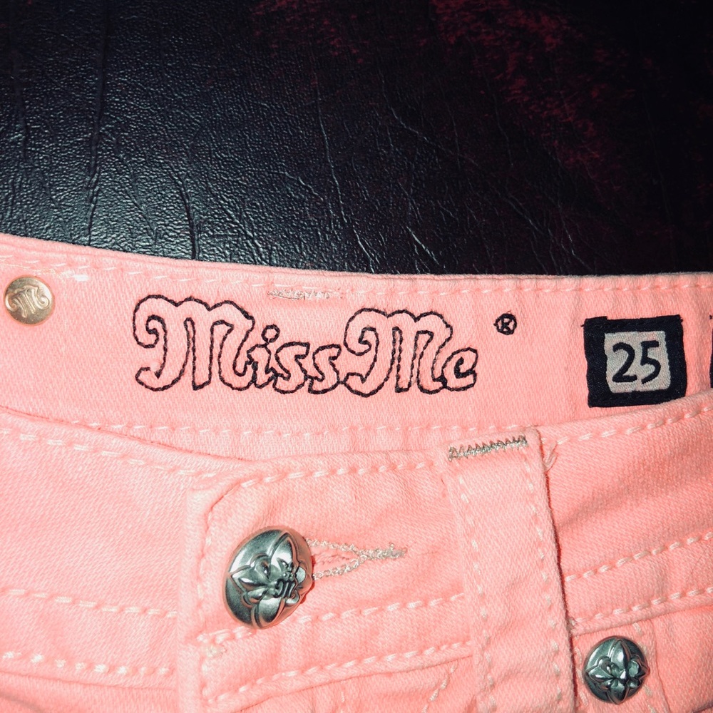 BEAUTIFUL PINK MISS ME JEANS SIZE 25 - Picture 4 of 4