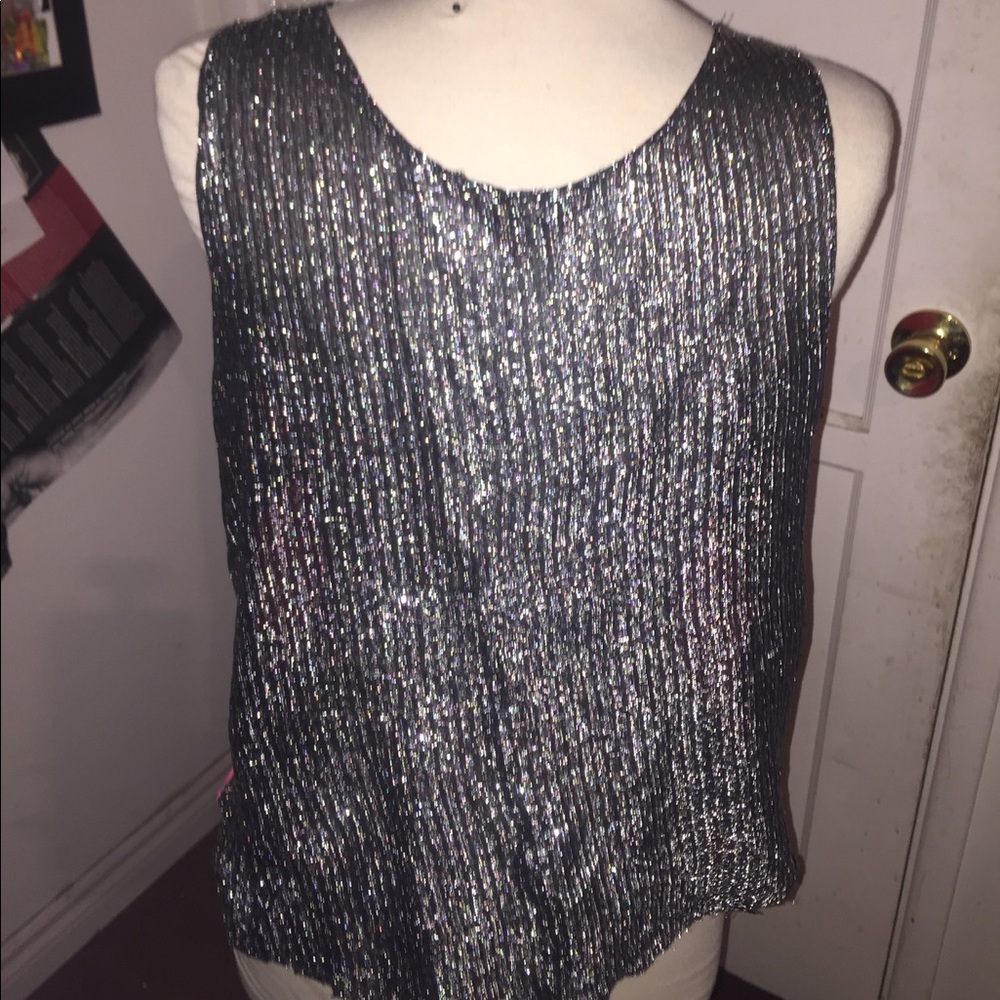 top I made the front is neon pink back silver