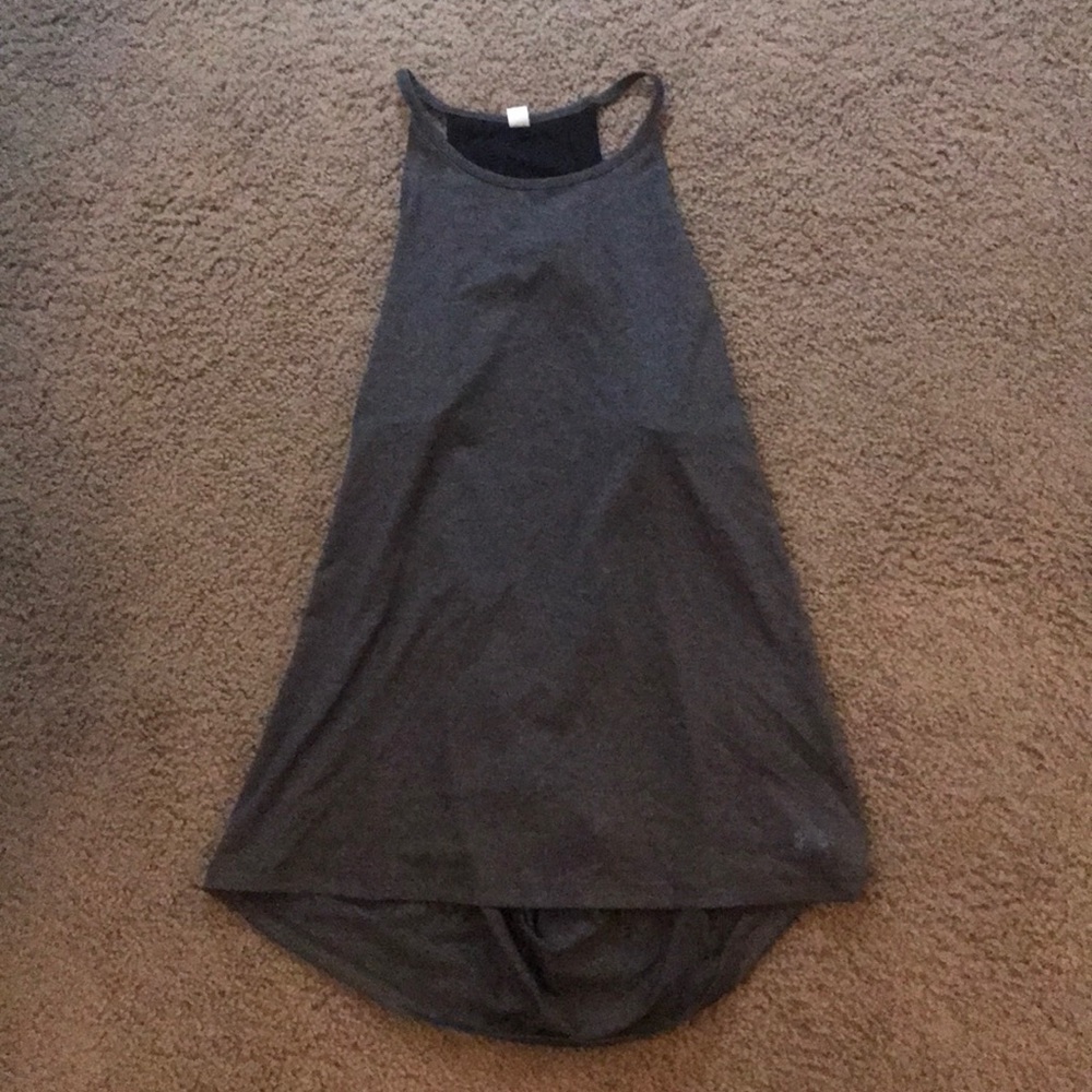 Under Armour grey draped back tank