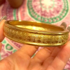 AUTHENTIC VINTAGE GIVENCHY GOLD TONED BANGLE