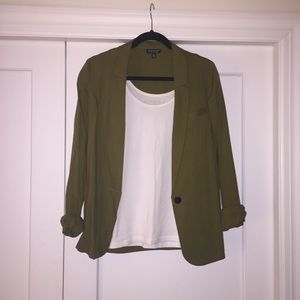*TOPSHOP* green blazer