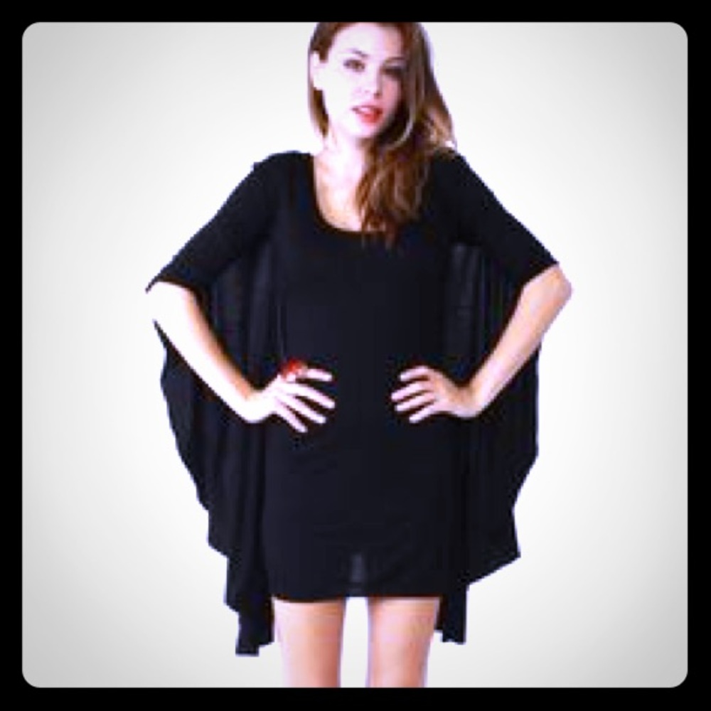 Style Stalker Bat Wing Dress Black