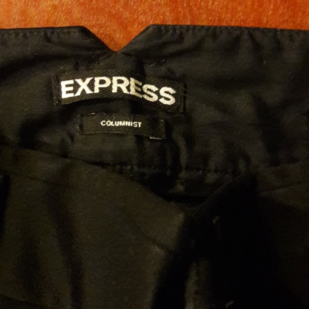 Express black work pants