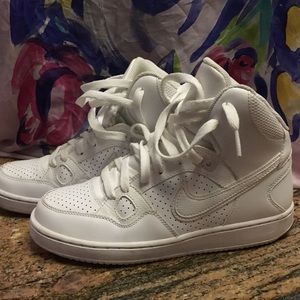 White Nike High Tops