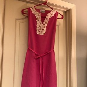 Linen embroidered dress