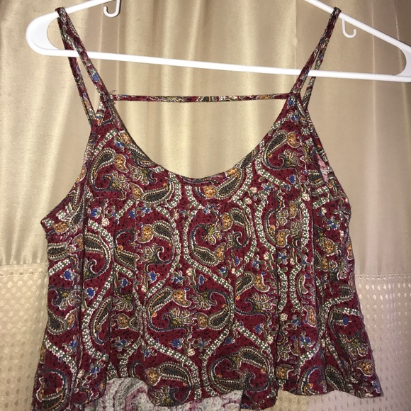 Dainty Burgundy crop top - Picture 2 of 2