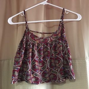 Dainty Burgundy crop top