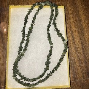 Beautiful green beaded Long necklace