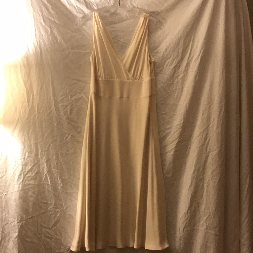 JCrew Silk Cream Dress