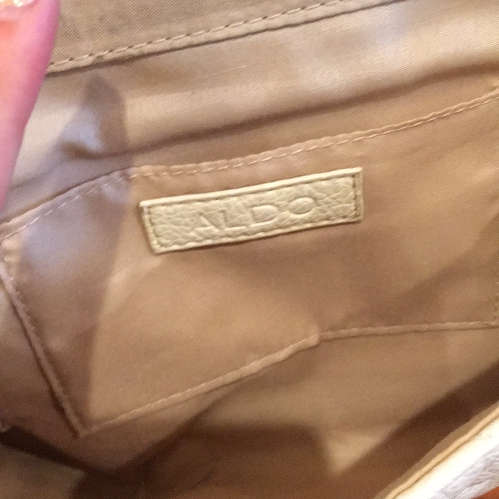 Aldo Quilted Patent Leather Convertible Crossbody - Picture 3 of 4