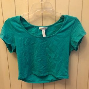 Teal Crop Top