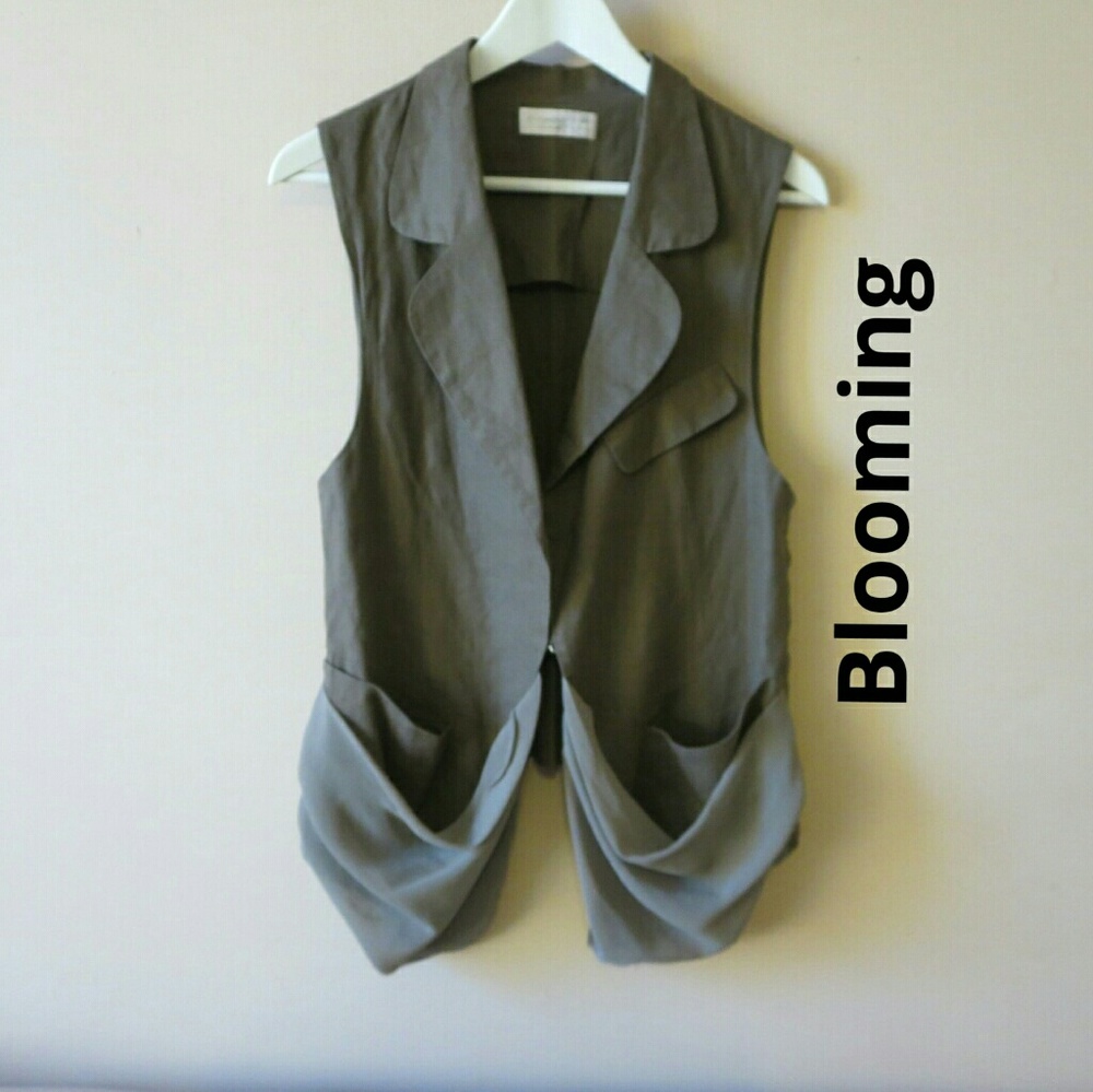 Blooming S/M Olive Green Cotton Vest