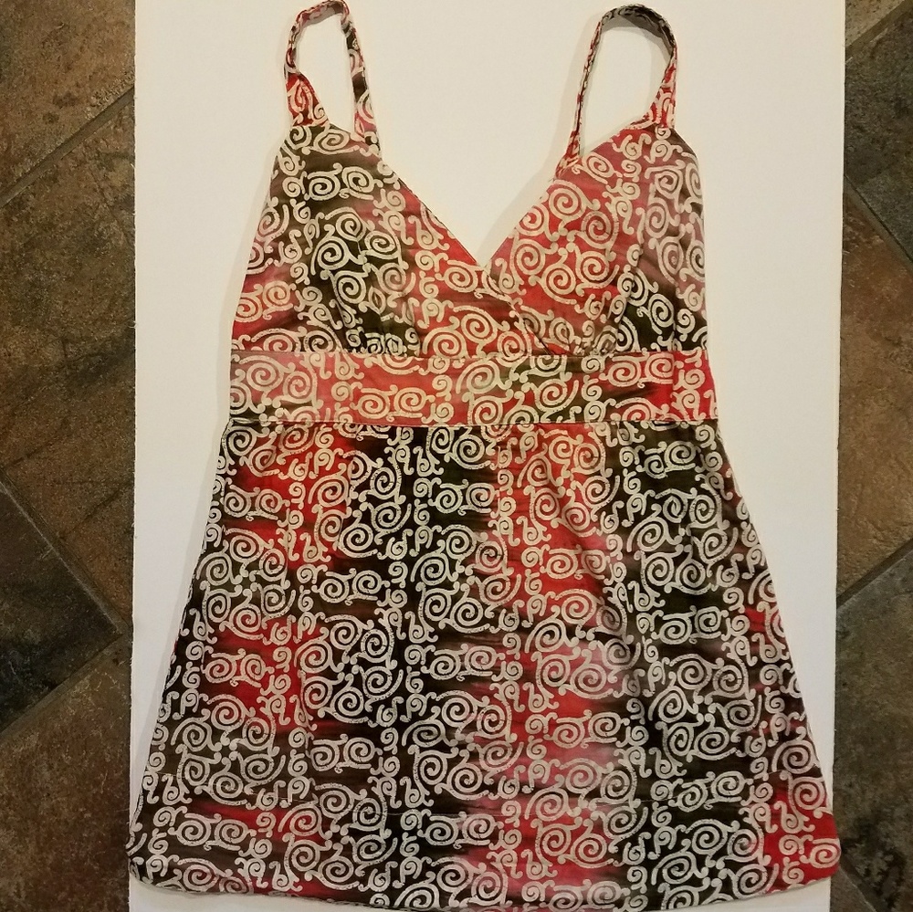 Maurices scroll pattern baby doll tank