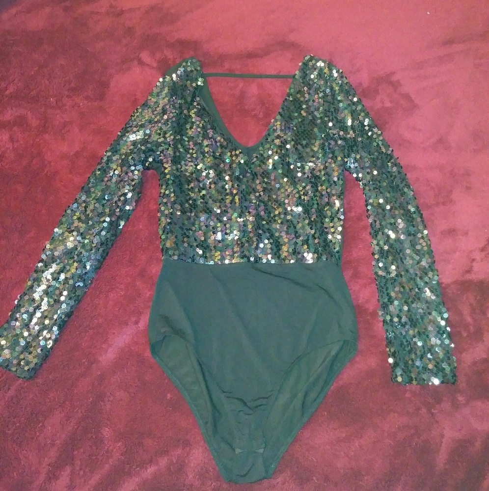 Charlotte Russe sequined bodysuit