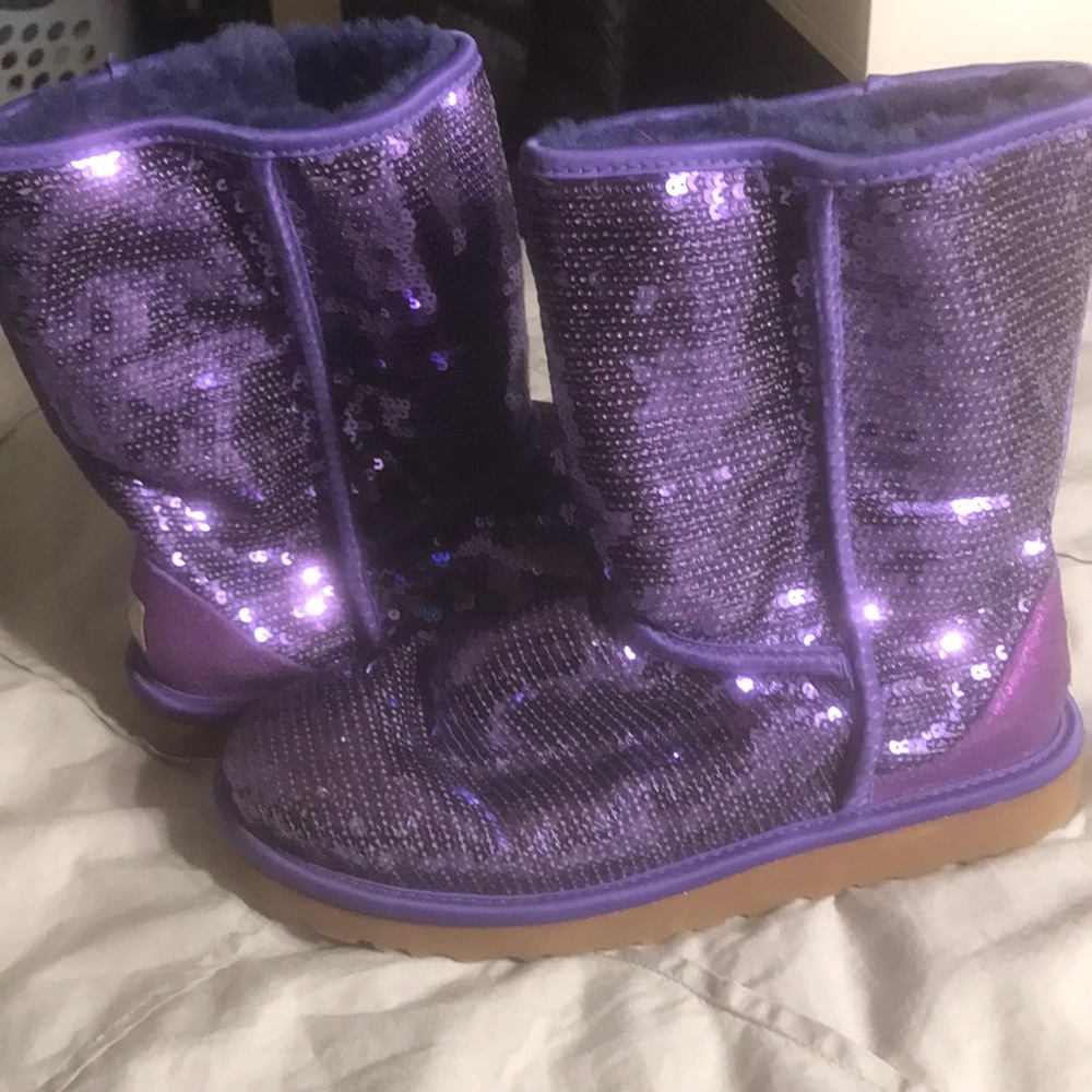 Purple Sequin Uggs