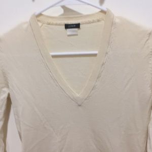 J. Crew V-Neck Sweater (95% Wool 5% Polyester)