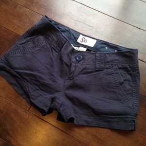 Navy chino shorts